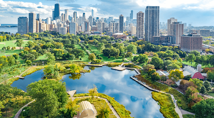 Amenities aerial view