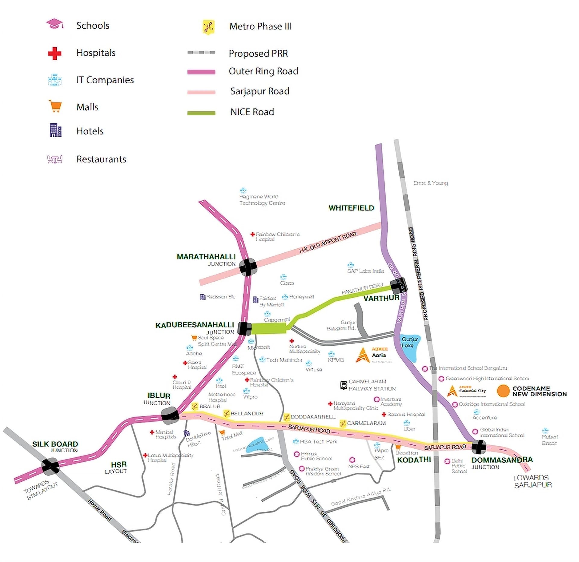 Strategic Location Map — New Dimension, Bangalore